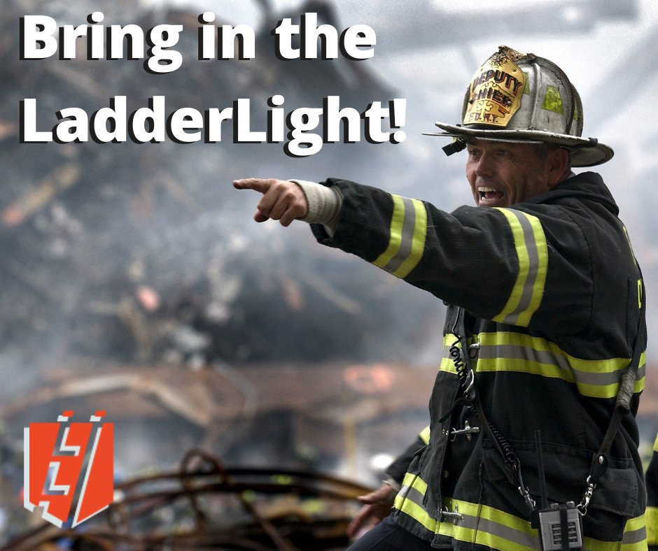 An essential part of your ladder. 
Find out more at buff.ly/2TVykyQ
 #LadderLight #NeverLoseSight #FireFighters #FirstResponders #FireDepartment #KeepOurFireFightersSafe #FireHouse #Rescue #Danger #FireFighterTeam