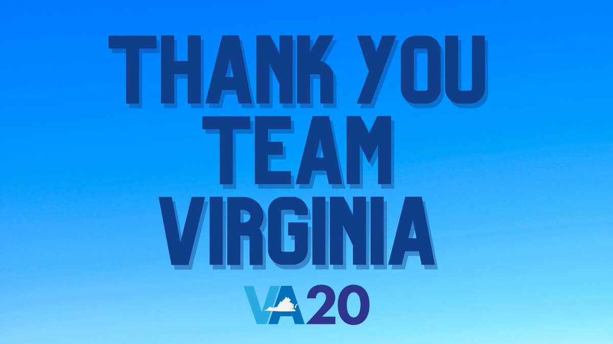 VaVictory2020's tweet photo. Thank you to the thousands of volunteers who made keeping Virginia blue possible-- we couldn't have done it without you! #TeamVa20 https://t.co/D5rHG0AMiJ