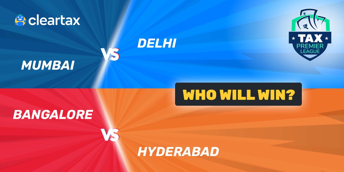 _cleartax's tweet photo. The cities are ready for the playoffs. Are you ready with your documents? If yes, then just file easily in 7 mins and win Assured Rewards worth Rs 51000.
#ITR #ItsFilingSeason #ITRfilingSeason #TimeToFileITR #TPL #TaxPremiereLeague https://t.co/mnlQVtg6g1