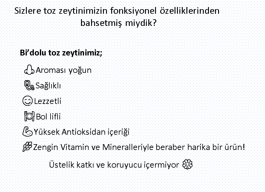 Bizleri hem tanımak hem de ayrıntılı bilgi edinmek için; anadolive.net websitemizi ziyaret etmeniz yeterli. #Anadolive #zeytin #tozzeytin #lezzet #doğalantioksidan #sağlık #cheflerintarifleri #veganrecipes #superfood #somersivrioğlu #healthylifestyle #tastyfood