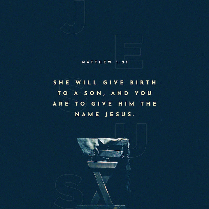 theGDYM's tweet photo. "And she will bring forth a Son, and you shall call His name Jesus, for He will save His people from their sins.” Matthew 1:21 #WordWednesday #GDYM20 https://t.co/TgU8vMx8zO