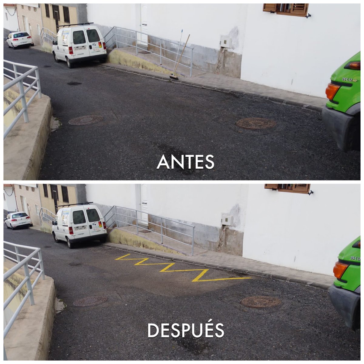 LimpiezaLPGC's tweet photo. Calle Chiner...
Si no quieres que dejemos sin recoger la basura en tu calle, que tu vehículo sufra algún desperfecto o tengas que ir a recogerlo al ‘potrero’...
👉🏼 No estaciones de forma que obstaculice el paso nuestros camiones de #RRSU 🚛
👉🏼 Respeta la señalizacion https://t.co/68EEHYXttv