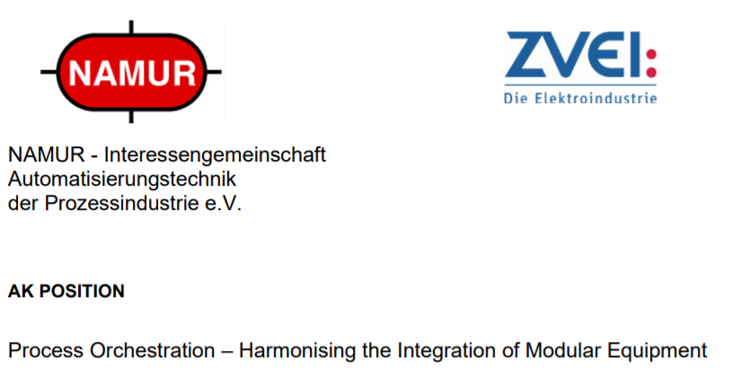 ACHEMAworldwide's tweet photo. #NAMUR and @ZVEIorg and have just published their latest position paper on #modularisation: "Process #Orchestration – Harmonising the Integration of Modular Equipment"
Read the full text here:
https://t.co/KUqI9ZvXQL
#MTP #moduletypepackage #cloud https://t.co/JqCZ63zUzk
