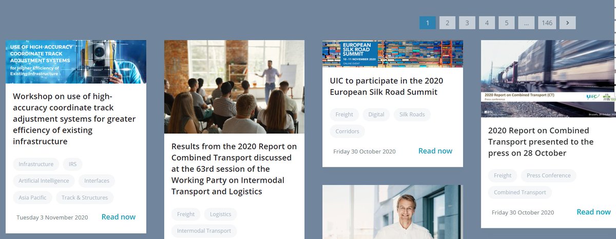 uic's tweet photo. [#rail News] Please find the latest articles for UIC eNews: https://t.co/hl85UsdiYj

The most recent topics include articles on the #AsiaPacific region and #freight https://t.co/BDj1LmeToX
