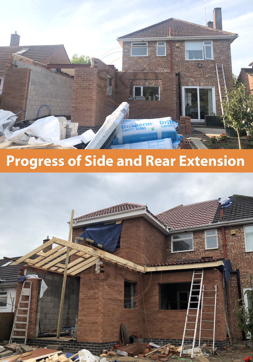 🔸PROJECT PROGRESS🔸
To take your mind off the US election for a minute! We previously posted a pic of the foundations and engineering brick on this project; now ground and first floor are up 👍🏽 more to come soon... #architecture #extension #house #Building #design #construction