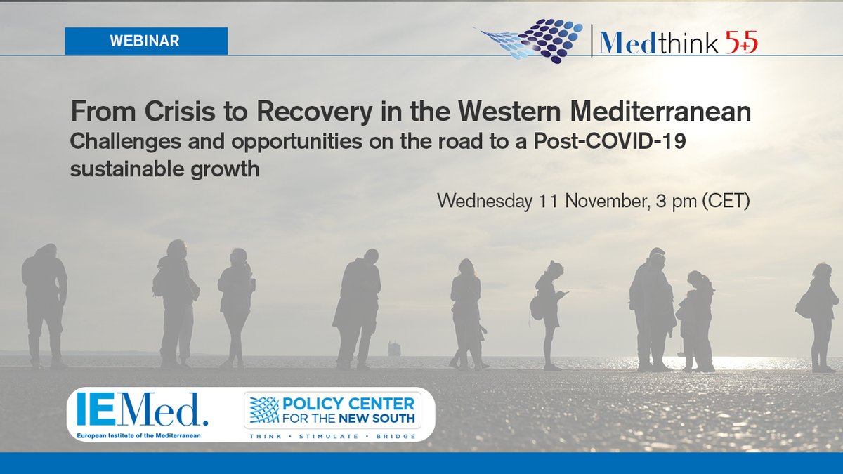 IEMed_'s tweet photo. How to return to a path of economic #growth and #employment in the #Mediterranean in a #COVID19 era?
Tune in to this debate with experts from the #MedThink5plus5 network of think tanks on #YouTube https://t.co/j4afzktevO
📝for 🇬🇧/🇫🇷 translation https://t.co/3Liqa1mRbw https://t.co/avCY4KhpIj