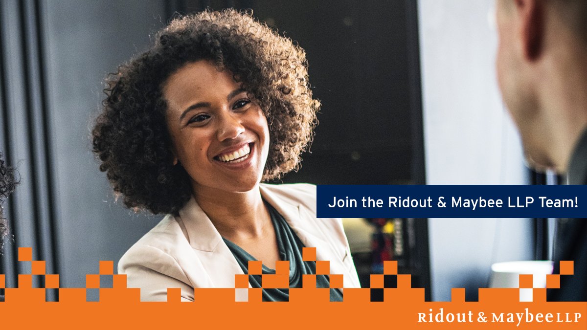Join our growing team! Ridout &amp; Maybee LLP has a host of individuals working on the front lines and behind the scenes to provide exceptional client service. We have a great work-life balance, an active social committee, and a continued education program: ow.ly/EMmt50C8zYa