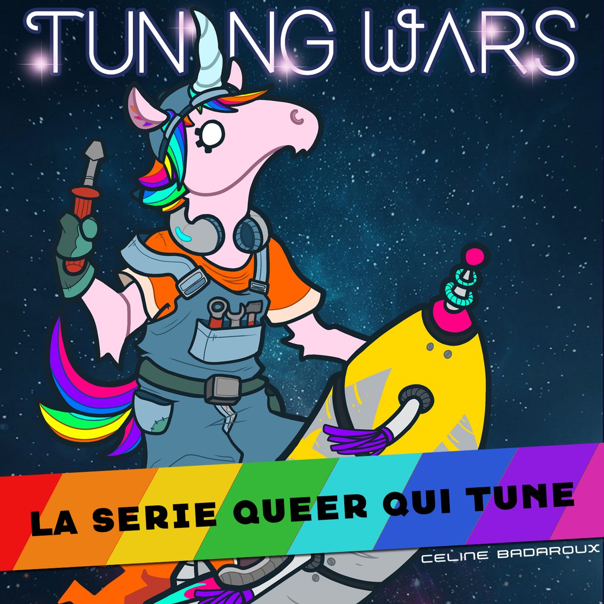 CBadaroux's tweet photo. #spacefantasy news! "Tuning Wars" sortira chez @Rocamboleapp ! Quand? #mystere XD
#tuningWars - illustration de @PinkyJulien https://t.co/FAPKw3Nlc6
