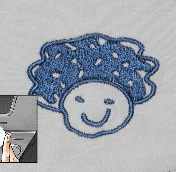 ルームウェアの胸元にあるイラストは、兄弟の演奏が録音されたCDのカバーに描かれていたもの。
ムッタに金ピカを思い出させたアイテムのひとつです。

▽ルームウェアは明後日まで
https://t.co/DPRcARgIDp 