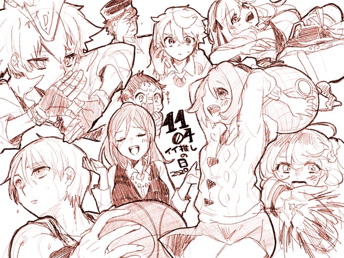#いい推しの日 ユウリちゃん瀬田薫沢田綱吉葛城杉元佐一黒子テツヤ小野田坂道藤丸立香灰葉スミオ(ノンブレス)まだまだ推しはたくさんいるけど描ききれねぇよ!!!!!!!!!!!! 