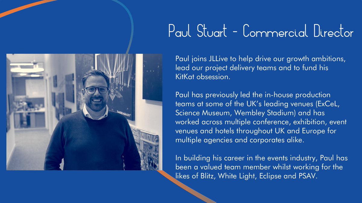 JLLiveltd's tweet photo. Welcoming Paul to the JLLive team!
#Newstarter #team #jllive #eventprofs https://t.co/p2gqVqbh0m