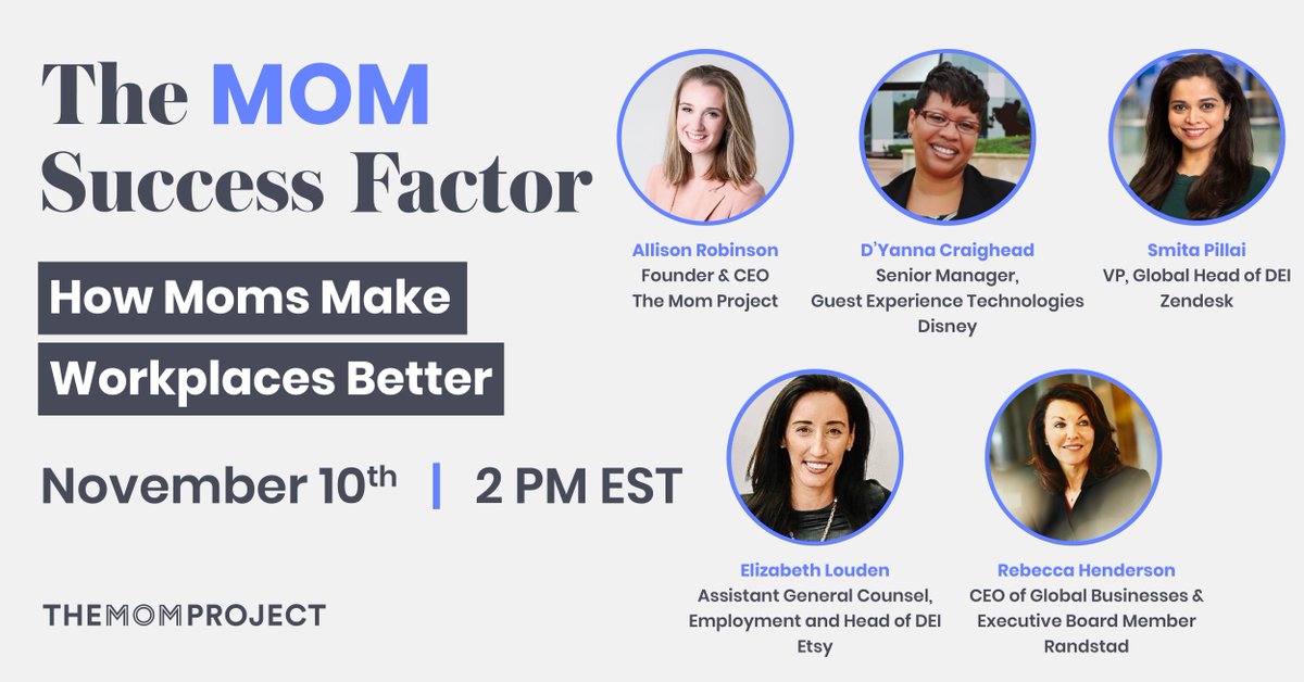 The_Mom_Project's tweet photo. *New speaker alert* 

Welcome D’Yanna Craighead, Senior Manager, Guest Experience Technologies - Cast Tools @Disney, to our #MomSuccess panel.

RSVP here: https://t.co/n9BxaId9hS

#momsinbusiness #themomproject #momfactor https://t.co/JLLiCF5p6u