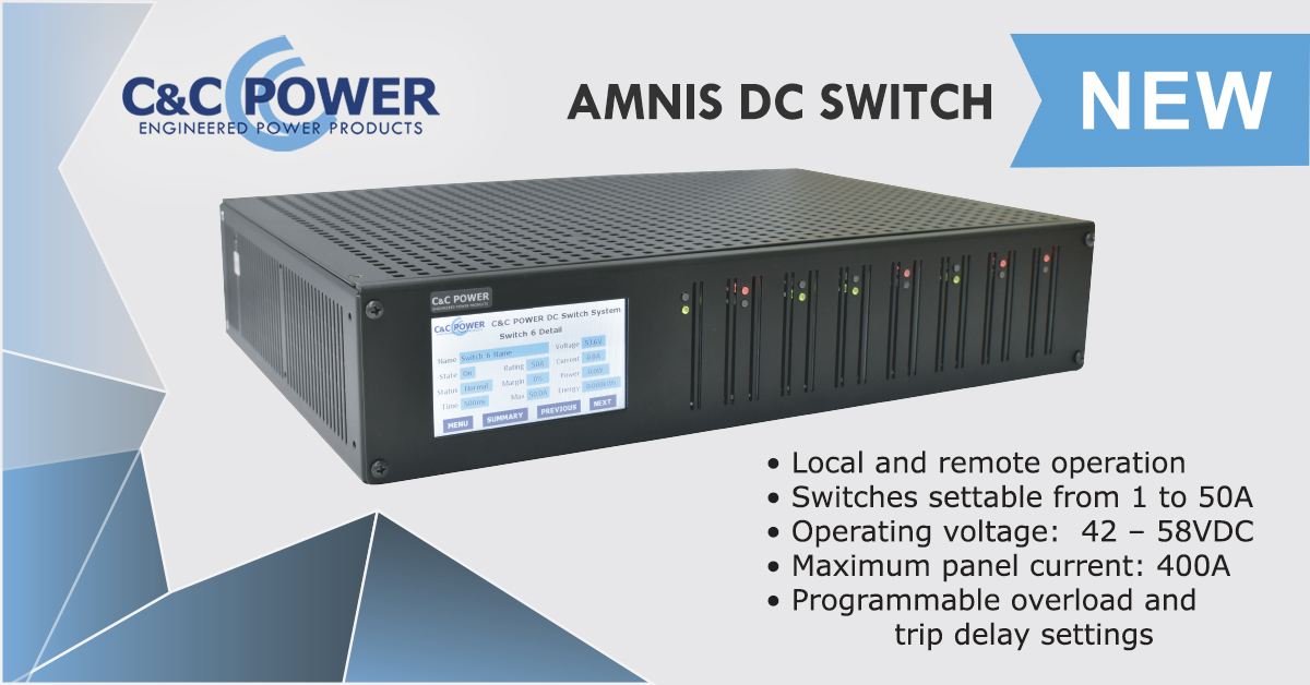ccpowerinc's tweet image. Announcing the NEW DC Switch... a programmable solid state circuit protecting distribution panel with comprehensive controls and monitoring. Engineered exclusively through C&amp;amp;C Power!

#dcpower #dcswitch #distributionpanel #powerproducts #engineering #engineeredpower #ccpower
