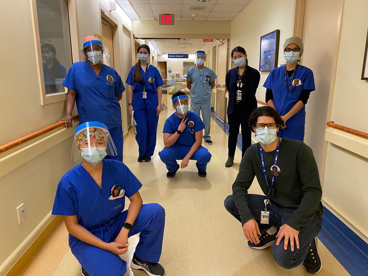 UHN's tweet photo. Knowing how important it is for patients to feel connected to their healthcare providers, the surgical team at @UHN’s Toronto General and Toronto Western Hospitals made buttons with their smiling faces on them. https://t.co/XwHaxqvM0v