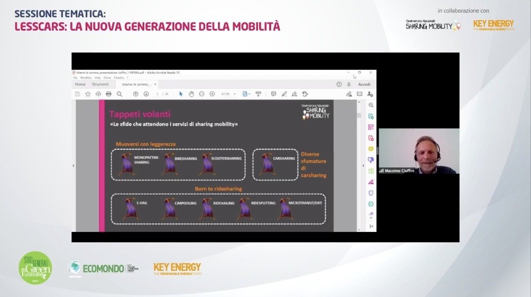 SharingMob's tweet photo. 📣 Ciuffini @abelarda1912: Tappeti volanti: monopattini, bike e scooter sharing sono gli strumenti di micro mobilità perché consentono di muoversi con leggerezza; diverse sfumature di #carsharing, born to ride sharing. 🛵
#statigreen20 #Lesscars #SharingMobility #KeyEnergy https://t.co/swmqBXSFzn