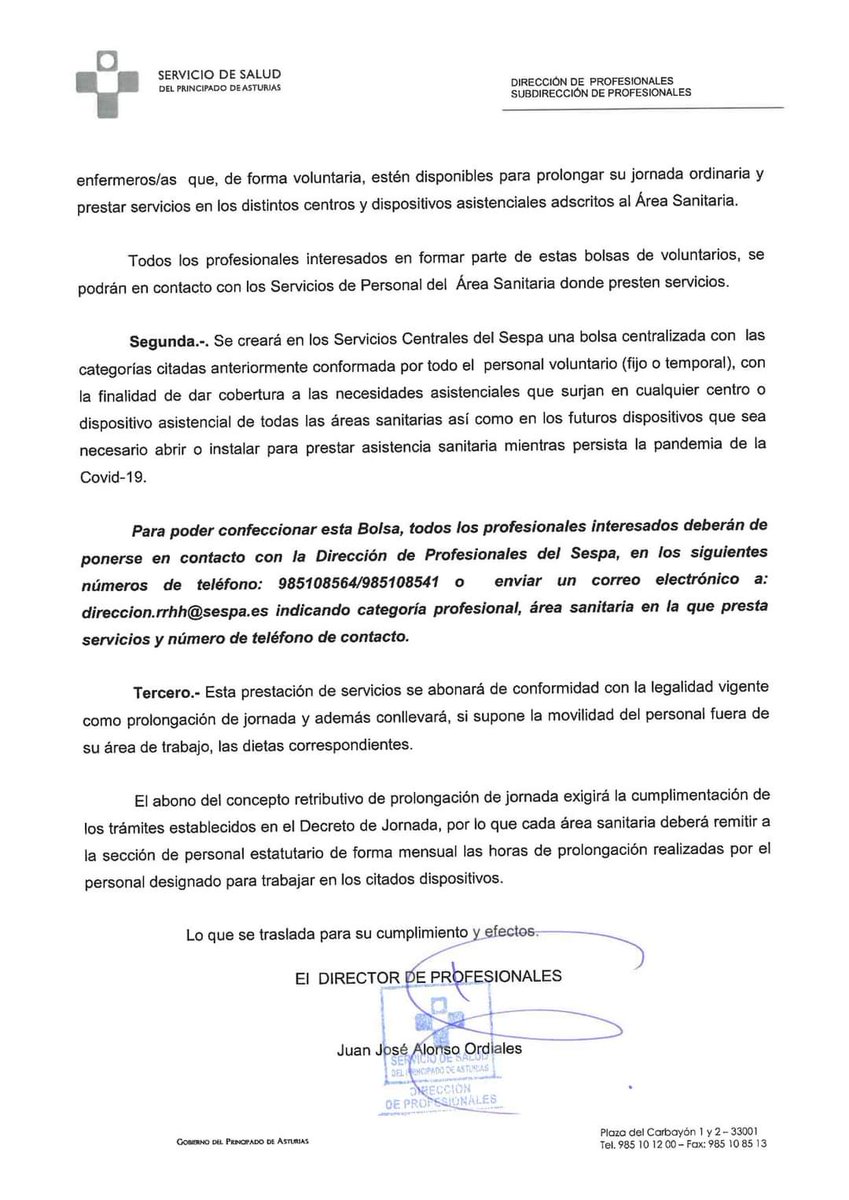 #medicos #enfermeras #Sespa  se necesitan médicos y enfermeras en el servicio de salud del principado de Asturias. #difusion por favor. #gracias a todos