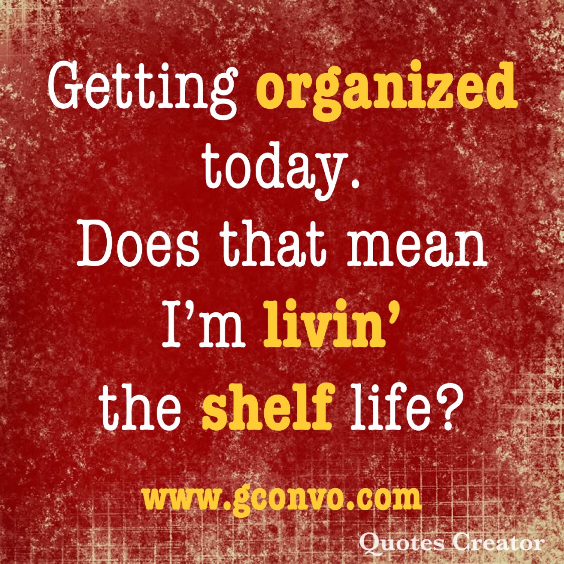 Sometimes things just pop into my head. Gconvo. Gospel Conversation Gear. gconvo.com #bestlife #organized