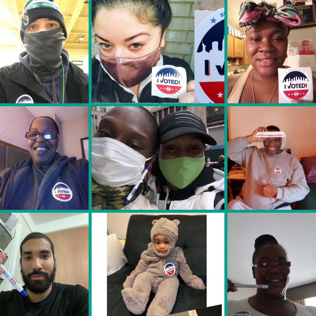 TheHOPEProgram's tweet photo. Our staff and GOTV Outreach Interns have been working hard to support voter turnout within our community. Proud to see so many HOPE students and graduates exercising their right to vote in this election! #HOPEVotes #NYCNonprofitsTurnout https://t.co/FlkUkyGPRS
