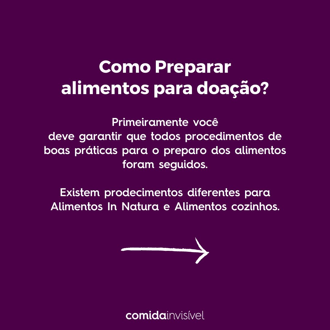 comidainvisivel's tweet photo. [Nutri Explica] Tem dúvidas sobre doação de alimentos? Quais podem ser doados e como devem ser preparados e armazenados para isso? Convidamos Bel Giannichi, nutricionista especialista em vigilância sanitária e microbiologia, para esclarecer essas e outras questões. https://t.co/OzfTcks2s3