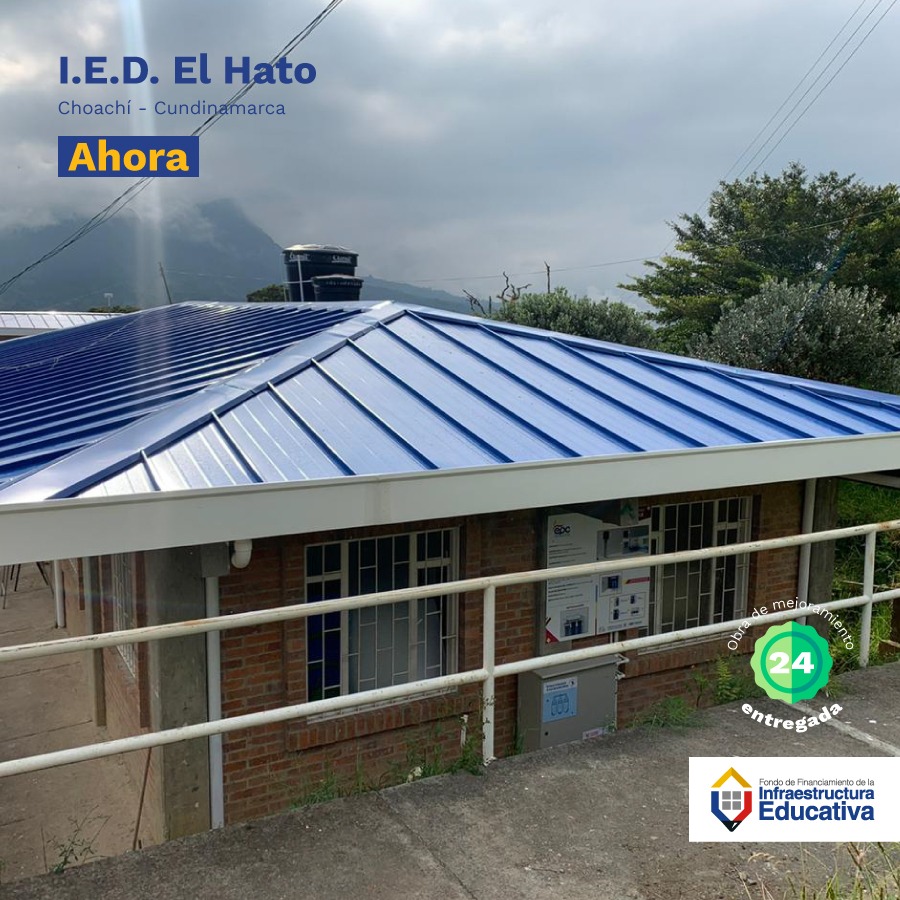 FondoFFIE's tweet photo. ¡Más #ObrasDeMejoramiento en colegios rurales!

El Gobierno del presidente @IvanDuque, a través del @Mineducacion y @FondoFFIE, terminó la renovación de la I.E. El Hato en Choachí (@CundinamarcaGob).

Es el proyecto #2️⃣4️⃣ entregado en todo el país y beneficiará a 313 estudiantes. https://t.co/0ecobTrhBN