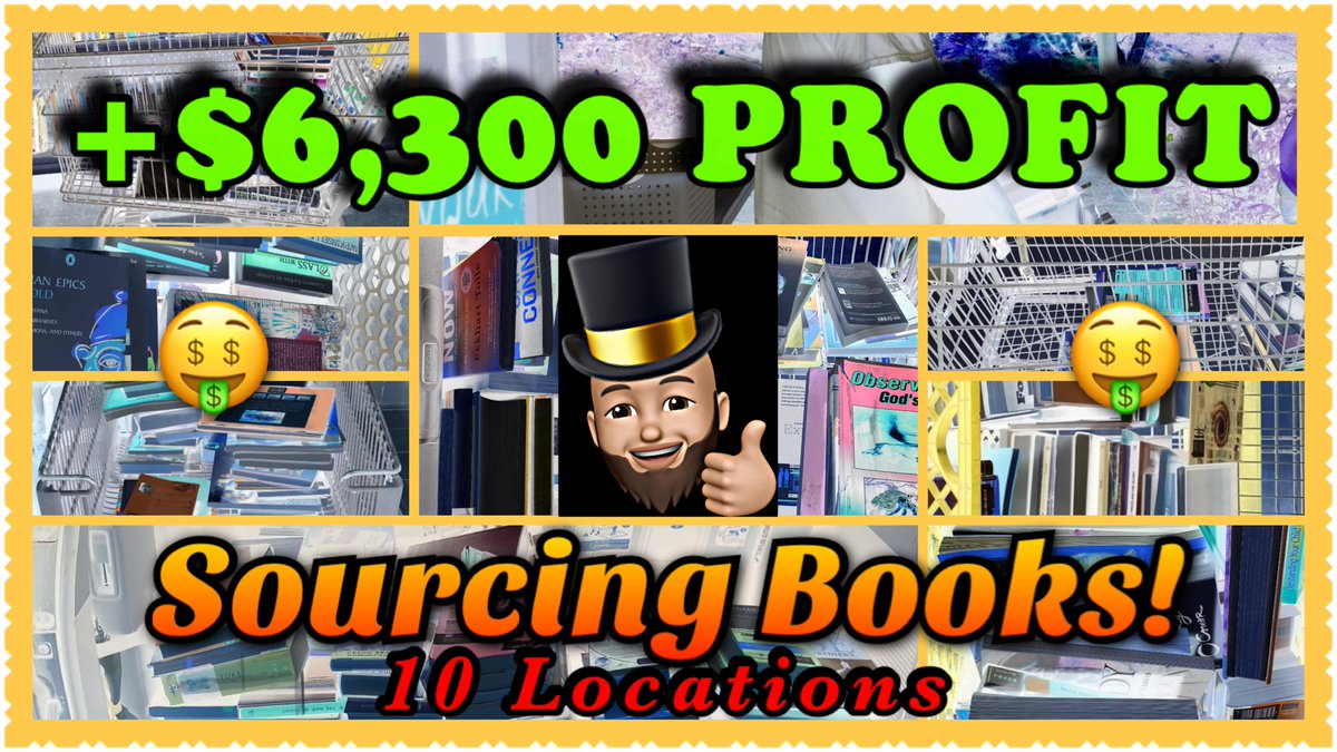 LeoBookman1's tweet photo. 🤑 New Upload... Check it out! 
SOURCING BOOKS TO SELL ON AMAZON (From 10 Locations) 🤑 https://t.co/XFq30M8B6x

#sellingbooksonamazon #amazonfba #howtosellonamazon #books #goodwillthriftwithme #thriftwithme #goodwillthrifthaul #ebayfinds #makemoney #MoneyTalks #workingfromhome https://t.co/Ce41uqQcul