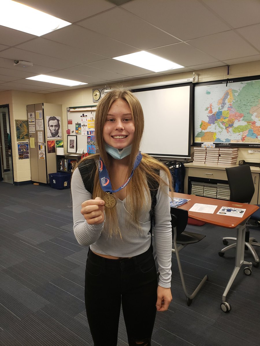 CroftOSHS's tweet photo. Bri's medal from the 6A State Tournament finally arrived. She is proof that hard work, positive attitude, and determination lead to success. The entire program is proud of you @brigreen204. https://t.co/lYcSNHRiAo