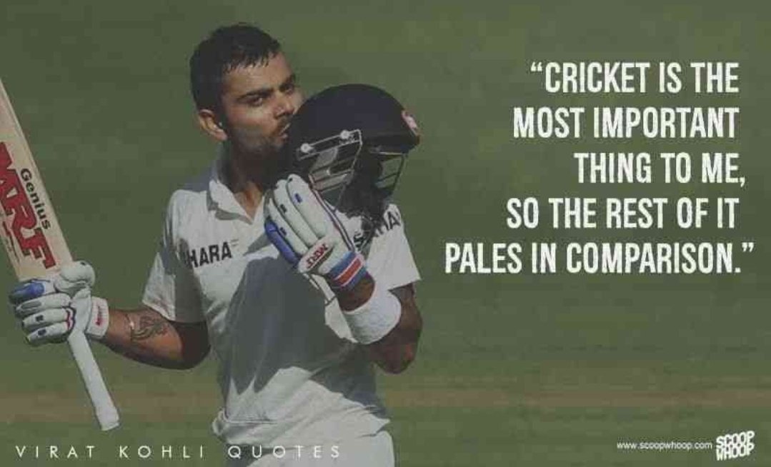 Dracarys__18's tweet photo. "Cricket is the most important thing to me, so the rest of it pales in comparison"
                     ~ @imVkohli 

#HappyBirthdayVirat https://t.co/Yfn0vL7Val