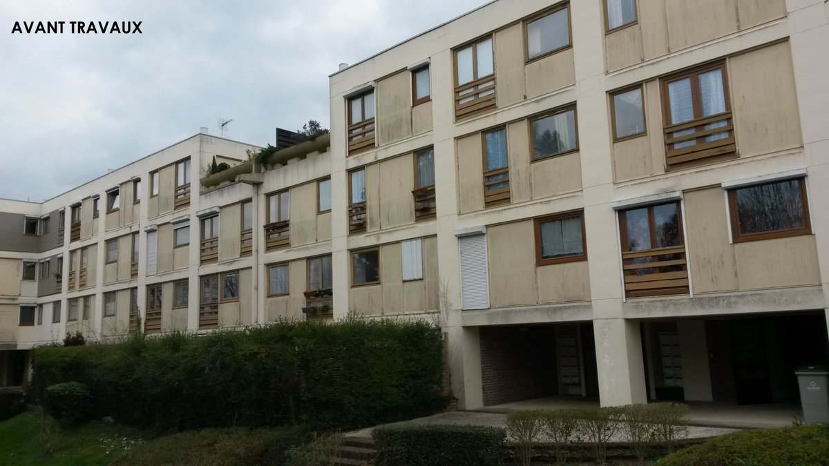 isorebatiment's tweet photo. [Semaine de la #renocopro] Acte 3 - Réhabilitation thermique des 110 lgts de la copropriété "Les Marelles à BOUSSY ST ANTOINE. Isolation thermique extérieur (R=3.75) et bardage fibre ciment. Une véritable métamorphose thermique et esthétique https://t.co/0P7qc4yDKd