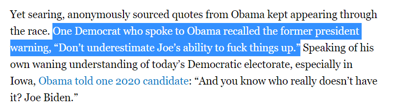 10. Here is what your hero, Barack Obama, with his soaring, self-indulgent speeches and his three-point shot, privately thought about the man he aggressively worked behind the scenes to make the nominee. They knew. They always knew.