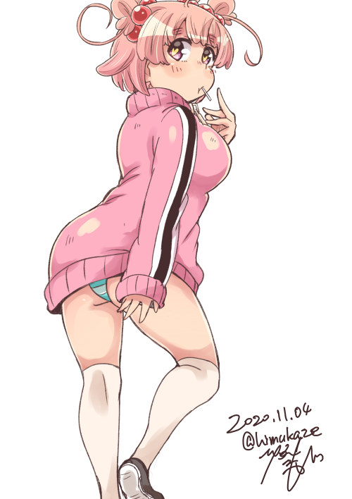 滑り込みー 意外とはっきりは見えなかった構図 雛井百 いいおしりの日 ひなたみかぜ 5 7yg読切掲載中のイラスト