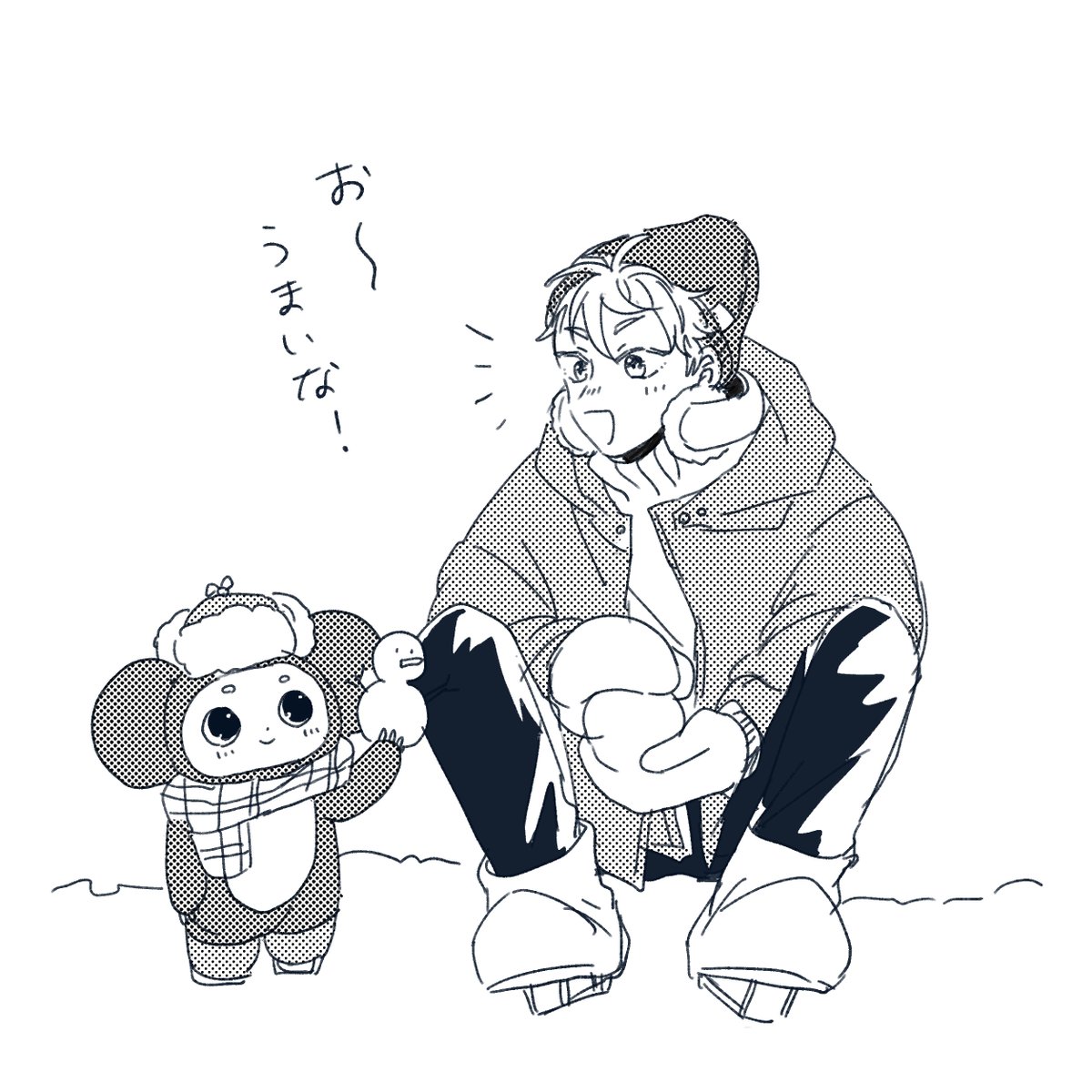 先輩とチェブラーシカせんぱいの組み合わせ見た過ぎて自給自足 