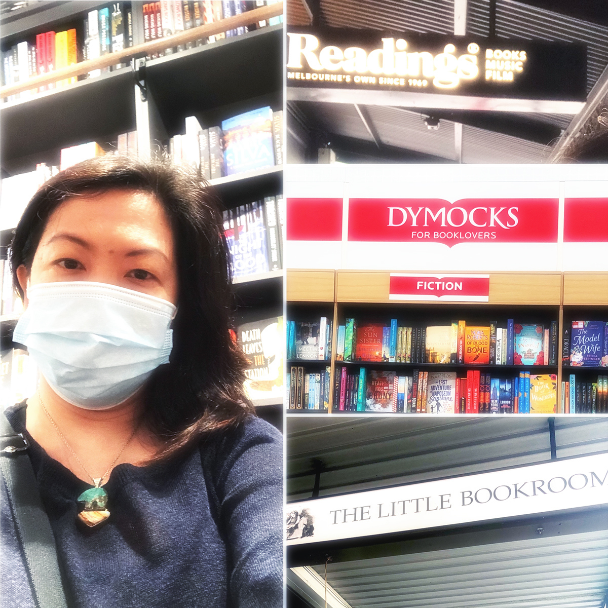 akellyauthor's tweet photo. A four-hour sleep the night before (and a slightly bad hair day) didn't stop me from a bookstore crawl 😎. It's great to see shops re-open in Melbourne.
.
#akellyauthor
#bookstores
#dymocks
#readings
@dymocksbooks
@little_bookroom
@readingsbooks
#badhairday
#badhairdays https://t.co/RCxmfkE5WM