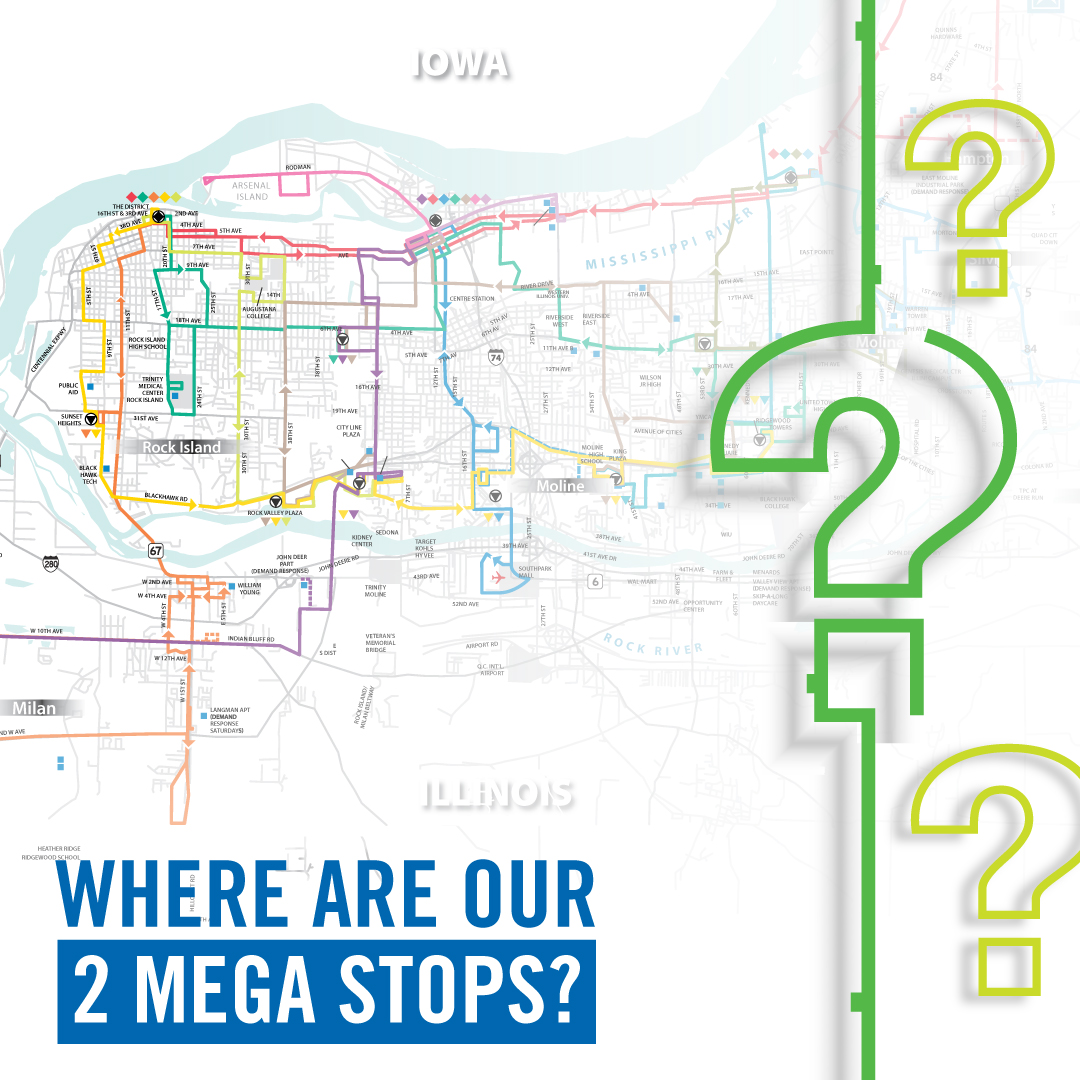 WHY RIDE trivia!

#MetroQC is proud of our Mega Stops – where multiple buses convene under a covered platform. Mega Stops feature lighting, seating and passenger amenities similar to a terminal, only they are outside.

We have two…WHERE are they? Put your answers below!