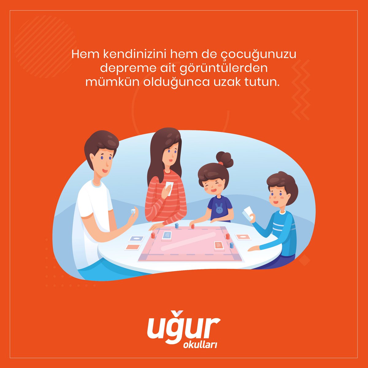 Uğur Okulları Psikolojik Danışma ve Rehberlik Birimimiz, deprem sonrası iyi hissetmek için yapılabilecekler hakkında önerilerde bulundu:

▫️ Hissettiklerinizi yakınlarınızla konuşmaktan kaçınmayın.
▫️ Sizi rahatlatan her neyse onu yapmaya çalışın.

#KalbimEgede
#UğurluOlmak