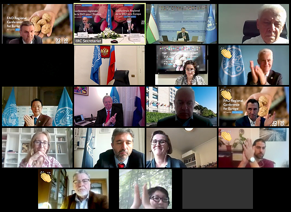 FAO4Members's tweet photo. The team at the Regional Office for Europe and Central Asia appreciates the Member States’ recognition of the productive #ERC32. https://t.co/ABrYstQ3HM