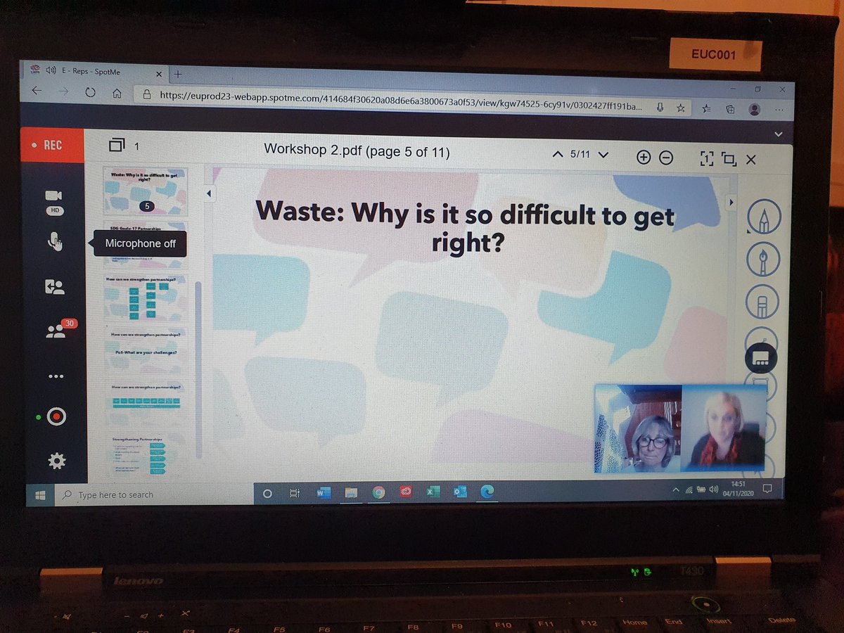 SharonEnv1's tweet photo. Really enjoying the Waste and Regulatory Compliance workshop with @E_Reps at the #erepsinsights20 conference - so many great discussions around #SDGs and links to #wastemanagement #ClimateAction #partnershipworking #wastesmart https://t.co/WaSX5vQdFk