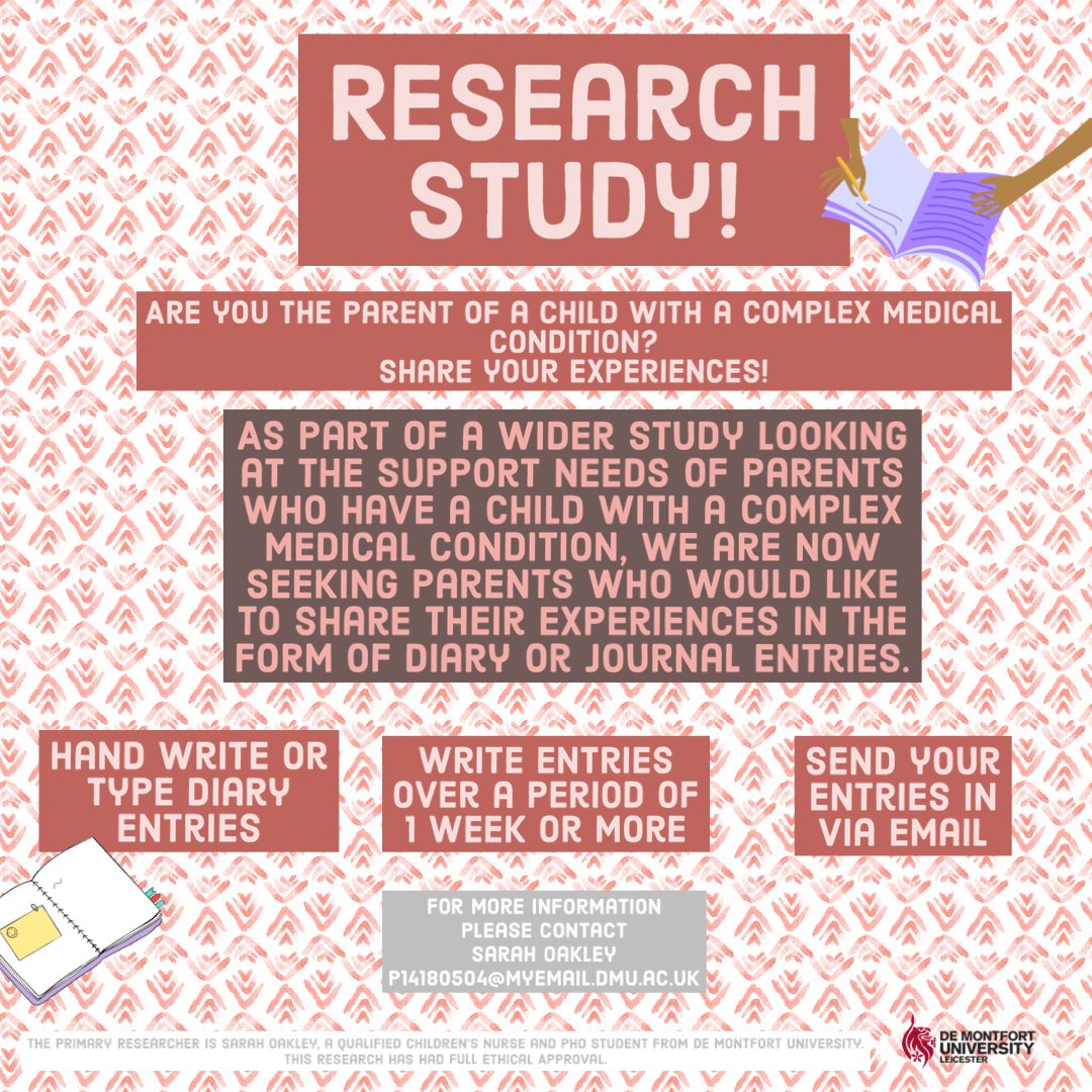 SarahOakleyRN's tweet photo. 🧒👧 Still looking for parents of children with medical complexity to take part in virtual interviews or diary studies. Share the word! @WraparoundP @Tog4ShortLives @BhamSENDinfo @SENDinSolihull @Sen_passionate @SEND_Action @SendCrisis https://t.co/R9CElFTaDU