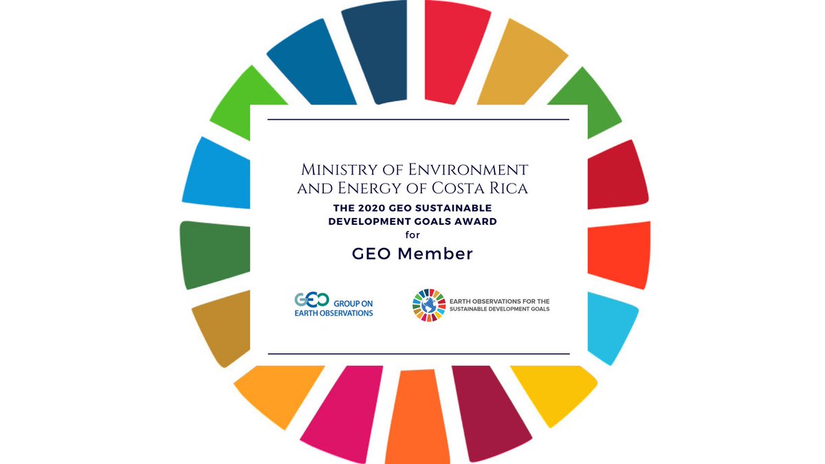 GEOSecretariat's tweet photo. Congratulations to @CRMinae for receiving the 🏆#GEOAwards🏆 in the “GEO Member” category, for using EO data to identify Essential Life Support Areas in support of #SDG15 #biodiversity #GEOAward #GEOWeek2020 #EO4SDG https://t.co/AHIf64H4eT