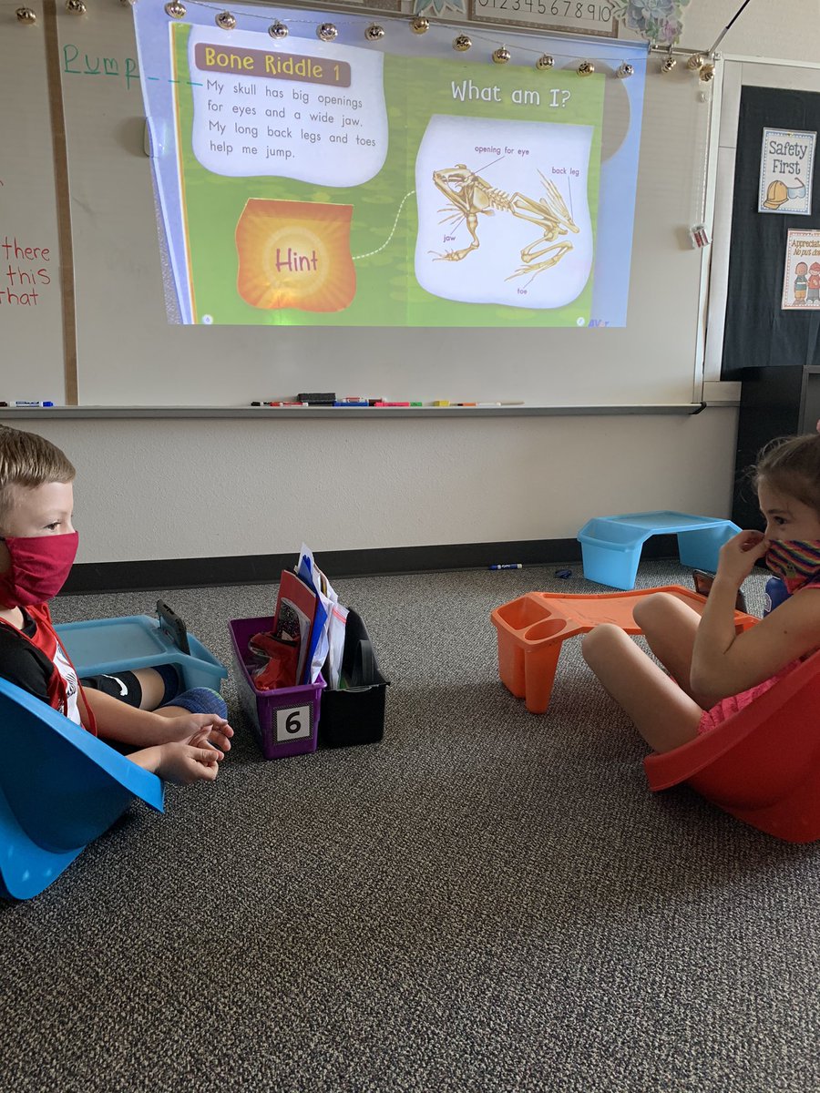 AyresBailey's tweet photo. We are using turn and talk this morning to to help solve our bone riddles! #camachotribe @k_huskerson https://t.co/jpbKiR855S