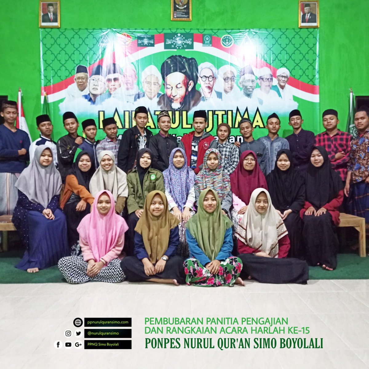 nurulquransimo's tweet photo. Alhamdulillah, rangkaian acara #Harlah15PPNQSimo #HSN2020 #MaulidNabi telah usai. Kepada semua pihak, kami sampaikan terima kasih.
#pondokndeso #nurulquransimo
#ppnqboyolali #dolanboyolali https://t.co/ErpEVI3qgZ
