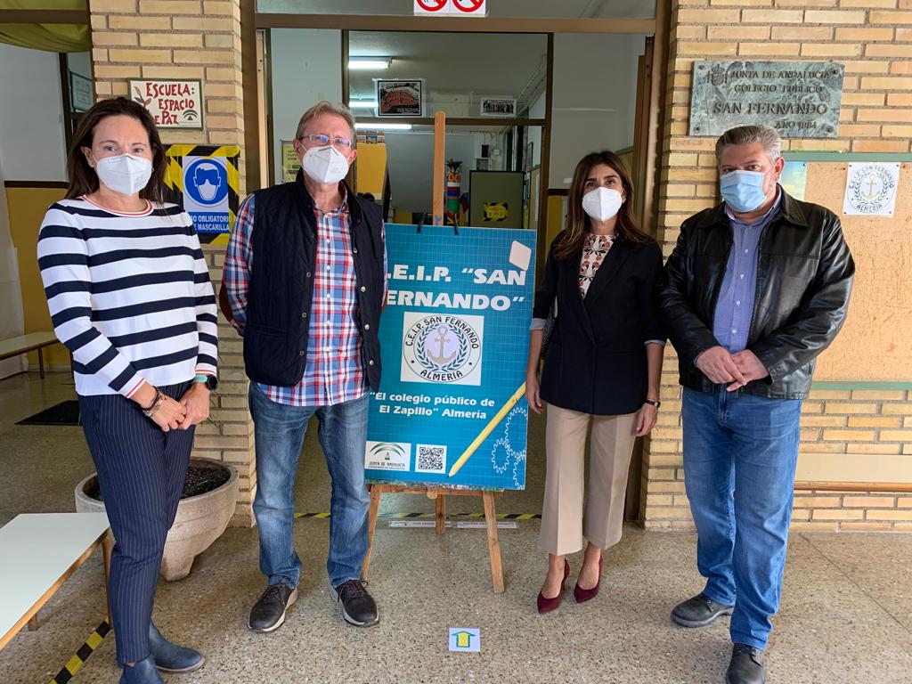 Culturalmeria's tweet photo. 📌 Seguimos ronda de visitas a centros educativos con los concejales @WindCruz y @sacrasmarin para conocer necesidades de competencia municipal con sus directores y mejorar medidas de prevención de #COVID19 @aytoalm 

👉 CEIP El Puche, Ferrer Guardia, San Fernando y Nueva Almería https://t.co/k2iPHMy3qD