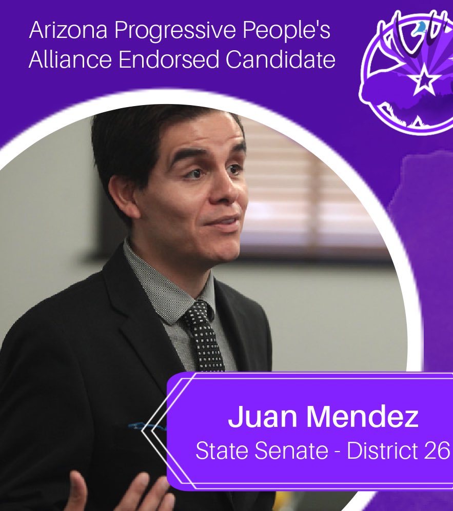 Progress4AZ's tweet photo. Congratulations to State Senator Juan Mendez on a landslide victory! We can’t wait to see how you continue your work in AZ! #Progress4AZ https://t.co/lCpqDBEtZa