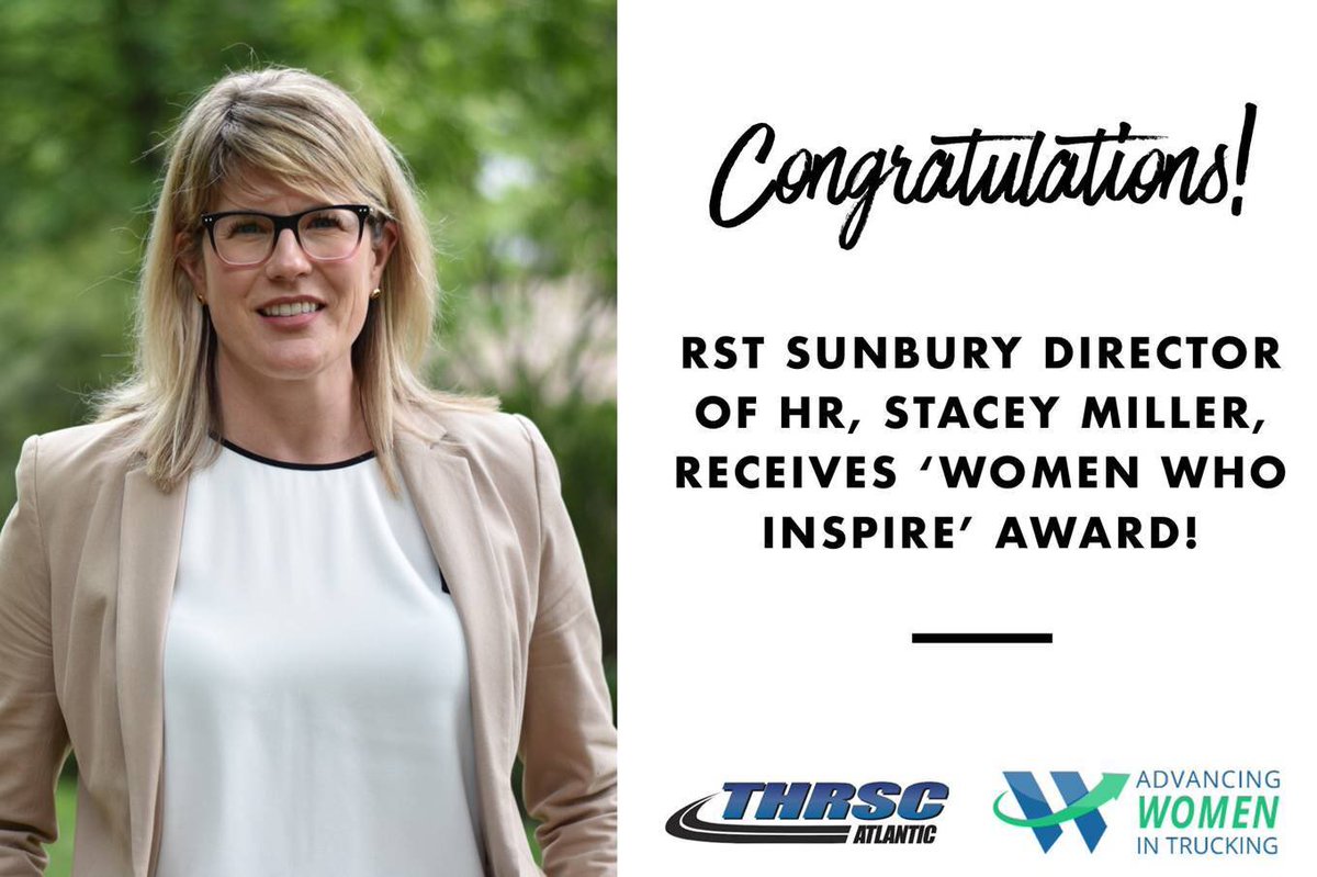 waynetpower's tweet photo. There is no one more deserving of this than @millerstacey. Big congrats to our @jdirvinglimited RST/Sunbury HR Director on winning this @THRSC award. @truckingHR @APTA_Trucking #InspireOthers #LeadershipInAction #JoinOurTeam https://t.co/aOSj93cP6w