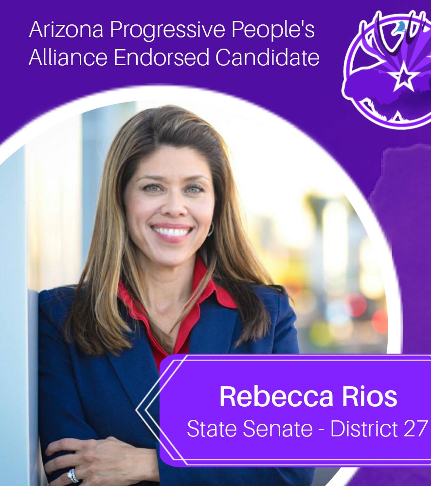 Progress4AZ's tweet photo. Congratulations to State Senator Rebecca Rios on a successful reelection! We’re excited to see your work in AZ continue! #Progress4AZ https://t.co/3QBUGflDPZ