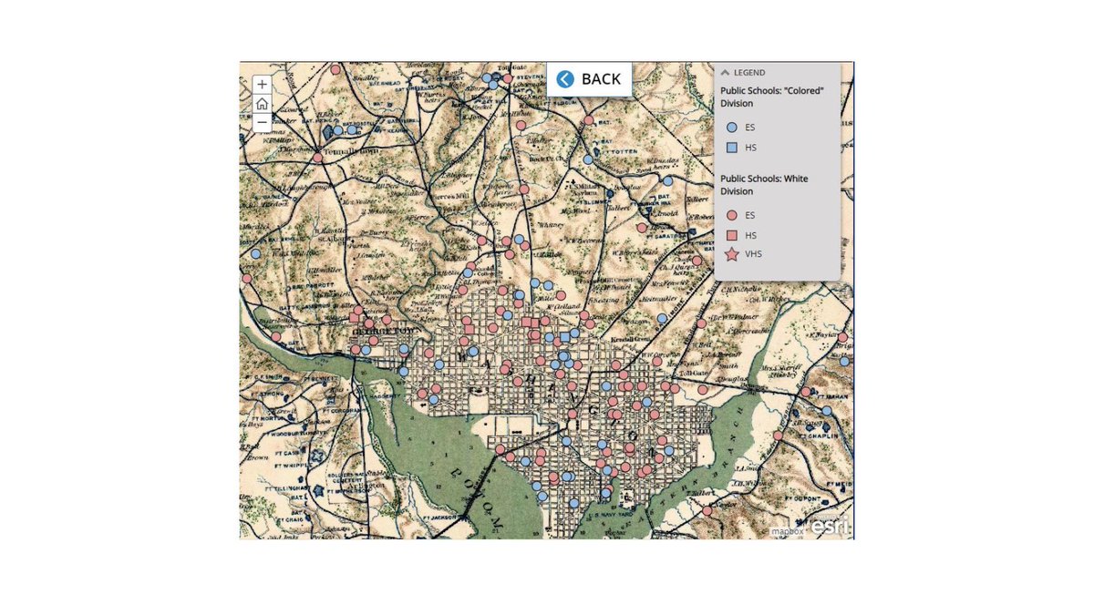 In the early 1900s, schools for Black children dotted the city’s outskirts, close to old Civil War forts. Black migrants to DC had settled in these areas during the war, when Union Army facilities had provided a measure of security. Most of these schools closed by the 1920s.
