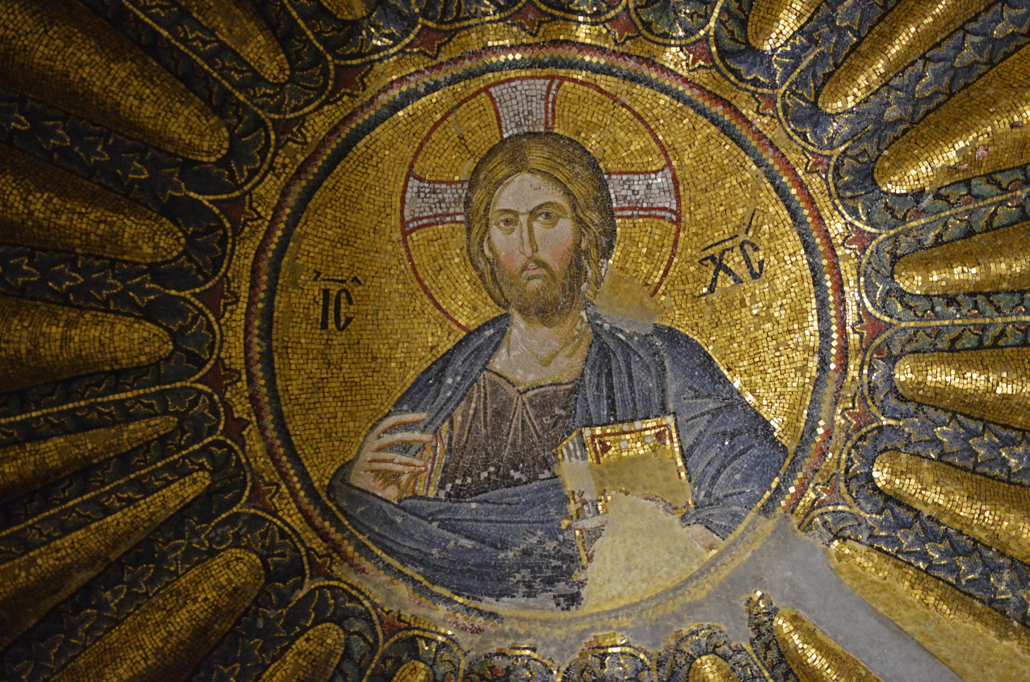 The Byzantine Legacy on Twitter: "Mosaics of Christ at Hagia Sophia ...