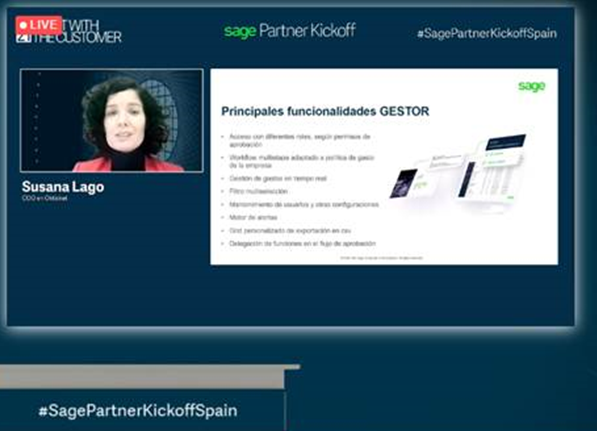 ismalomo's tweet photo. Interesante ponencia en #SagePartnerKickoffSpain de nuestro #ISV @OkticketApp "Revoluciona la gestión de gastos de viaje de tu empresa" @SageSpain https://t.co/WzZRnB1IWO