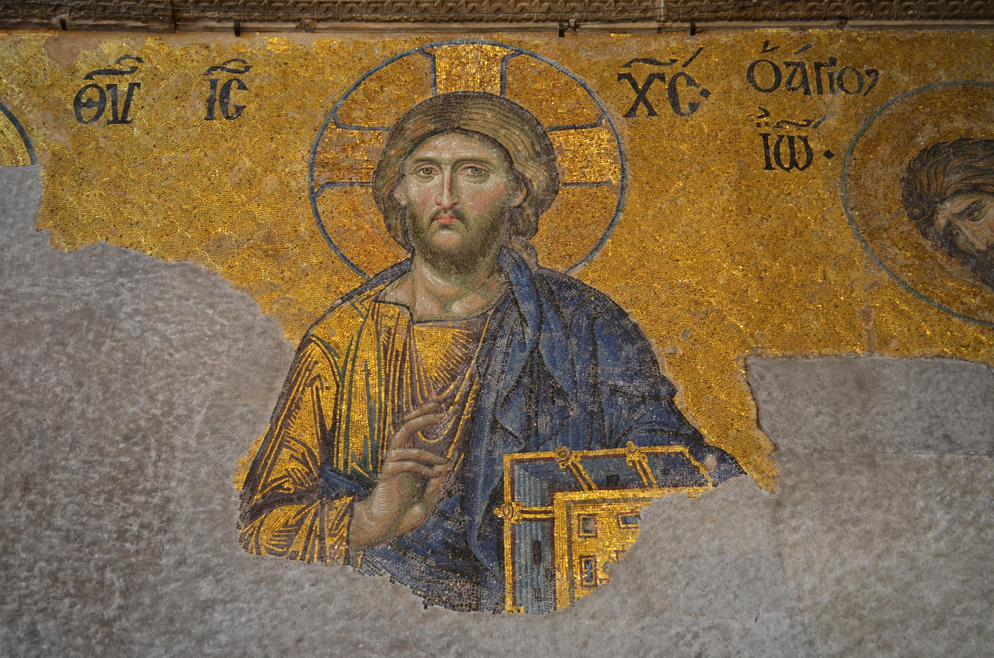 The Byzantine Legacy on Twitter: "Mosaics of Christ at Hagia Sophia ...