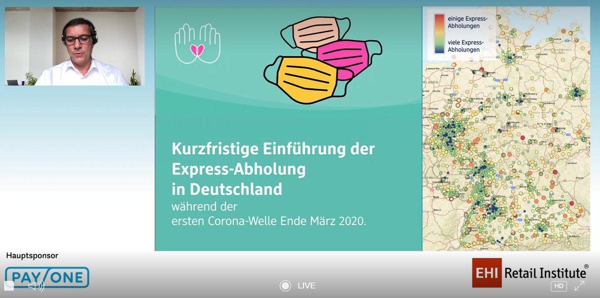 HofHacker's tweet image. Click &amp;amp; Collect Express @dm_drogerie wurde auch eingeführt, weil die traditionellen Logistiker ausgelastet waren. 40% der Bestellungen wurden innerhalb 1h kommissioniert bei 6h-Versprechen. Express wird häufig erneut genutzt (40%). Paypal stark. Roman Melcher #ehibig3 #ehikarte