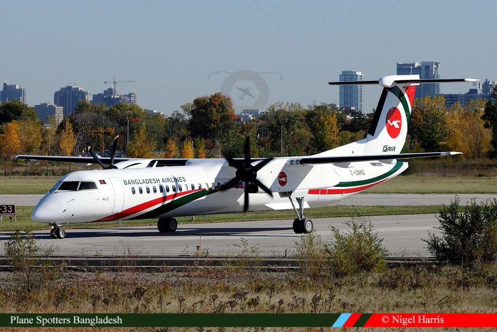 planespottersbd's tweet photo. The 1st of 3 brand new #Bombardier #Dash8 #Q400 of #Biman is set to embark on her very first test flight shortly in #Canada!
#planespottersbangladesh #psbd #aviationdaily #Bangladesh https://t.co/OgDgJ8cxno